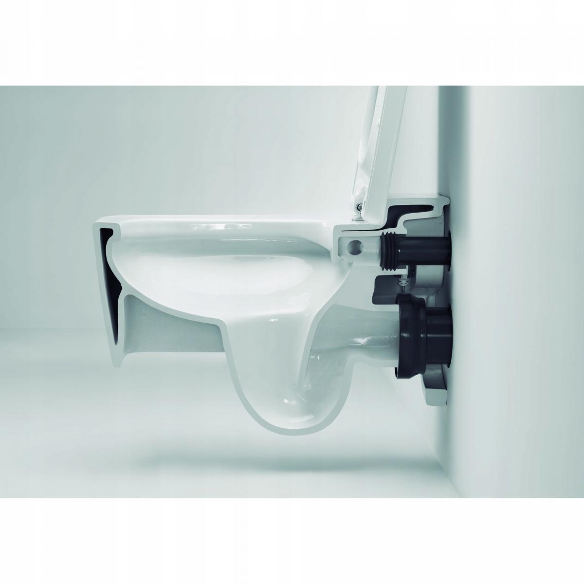 Zestaw stelaż WC Duplo One + miska WC GAP SQUARE COMPACTO Rimless z deską