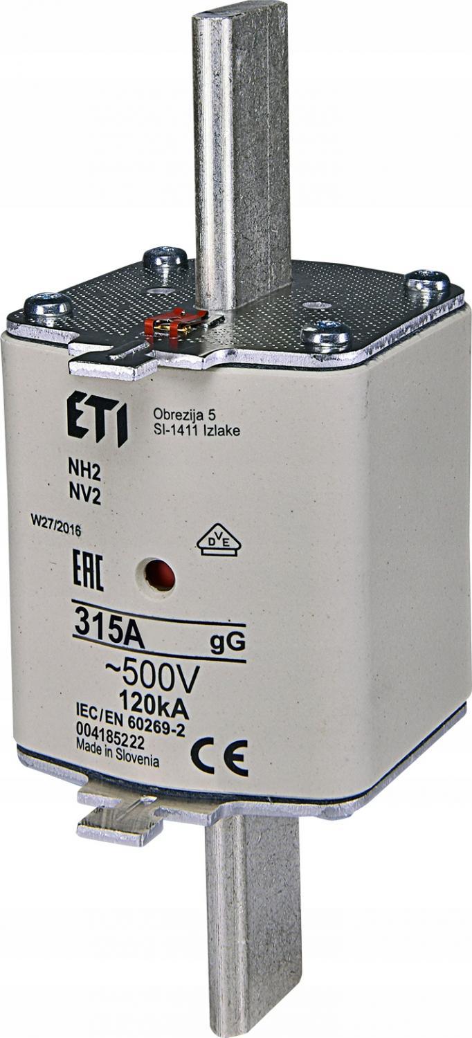 ETI Wkładka topikowa przemysłowa zwłoczna KOMBI NH2 gG 315A/500V