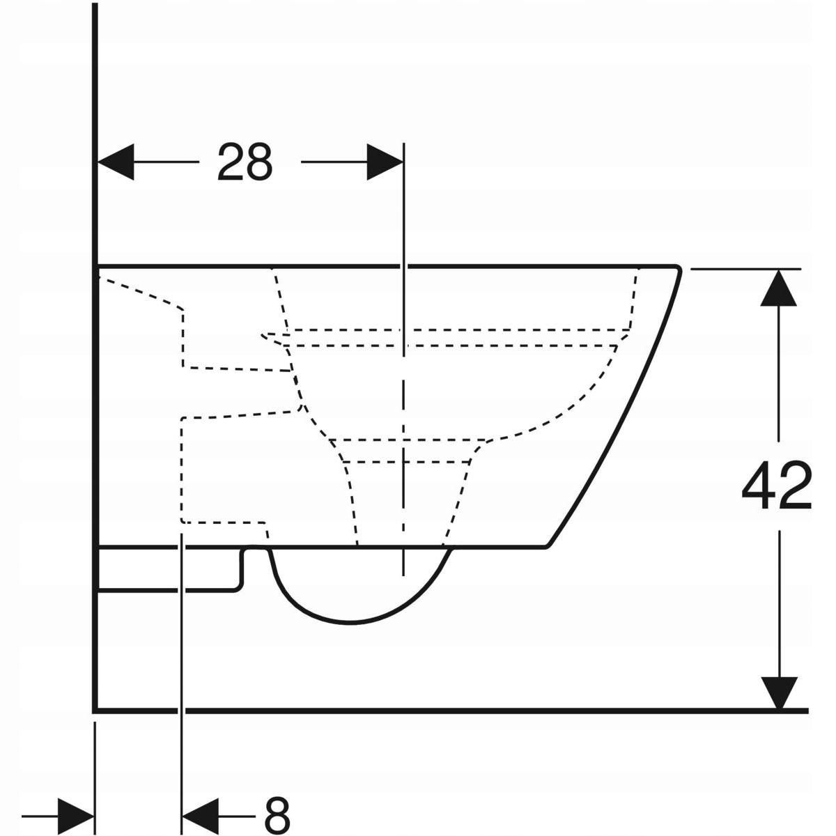 Stelaż WC GEBERIT Smyle Square Duofix Basic w komplecie z miską Smyle