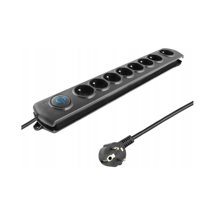QOLTEC Listwa antyprzepięciowa Quick Switch 8 gniazd 3m