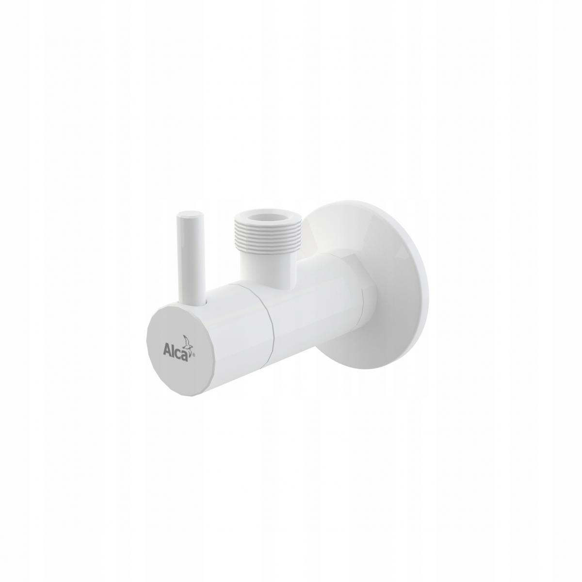 ALCADRAIN Zawór kątowy z filtrem 1 / 2x1 / 2, okrągły, biały