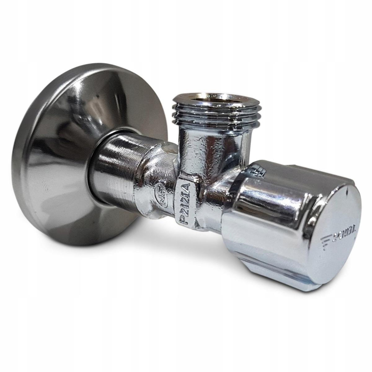 Zawór kątowy regulacyjny Comfort 1/2x1/2 chrom z ASAG