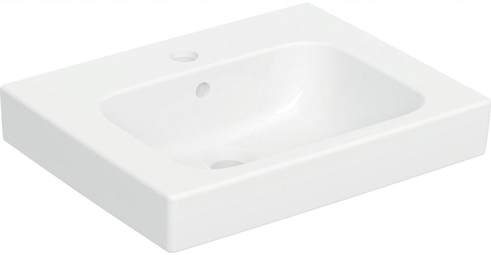 Umywalka Modo kompaktowa, B50 cm, H15.5 cm, T40 cm, z przelewem, z otworem