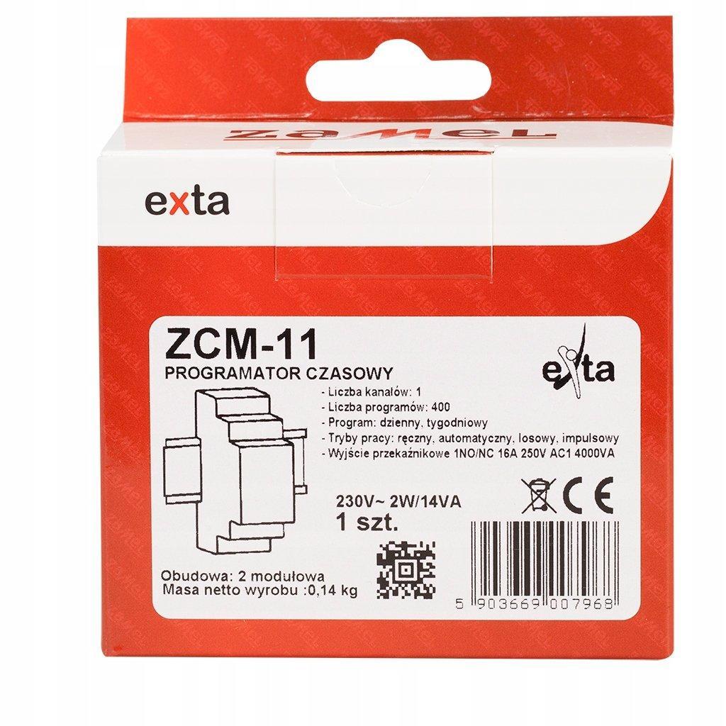 ZAMEL Programator czasowy 1-KAN. tygodniowy 230V AC TYP: ZCM-11