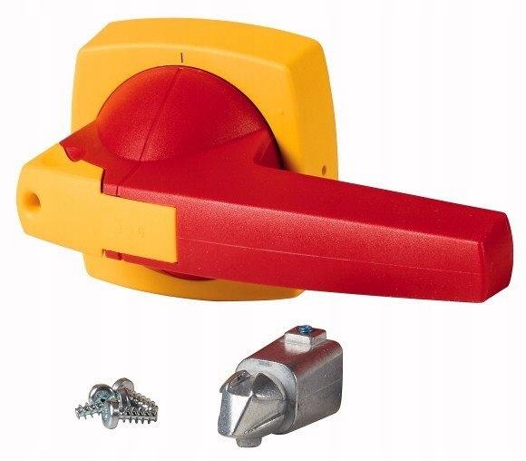 Dźwignia napedu montowanego na drzwi typ D/P, czerwono-żółta, 10mm K3DR/P