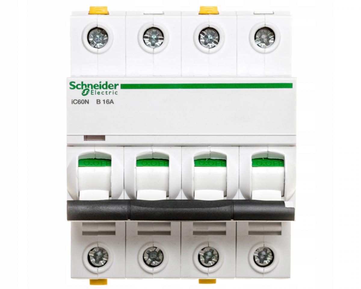 SCHNEIDER ELECTRIC Wyłącznik nadprądowy iC60N-B16-4 B 16A 4-biegunowy