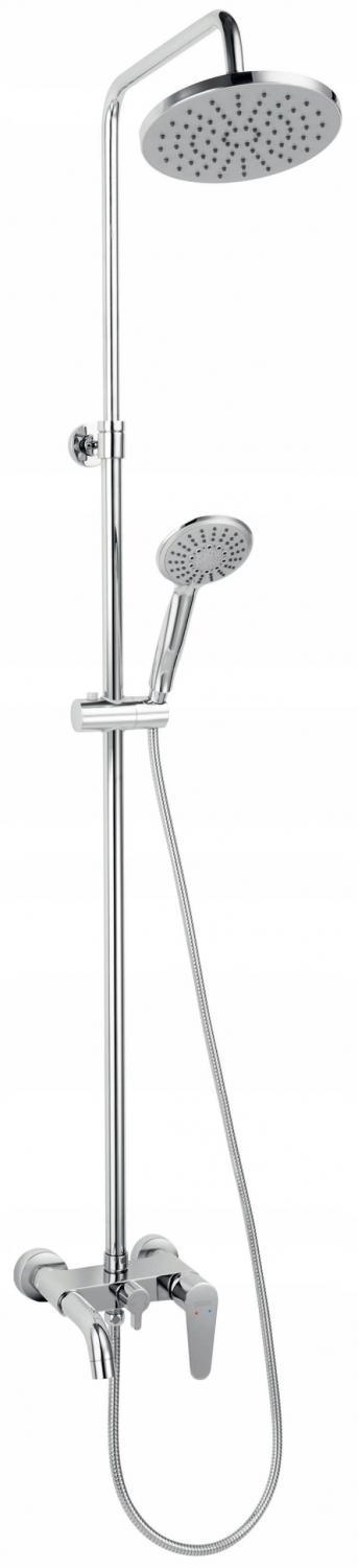 FERRO ALGEO deszczownia z natryskiem i baterią wannową, chrom