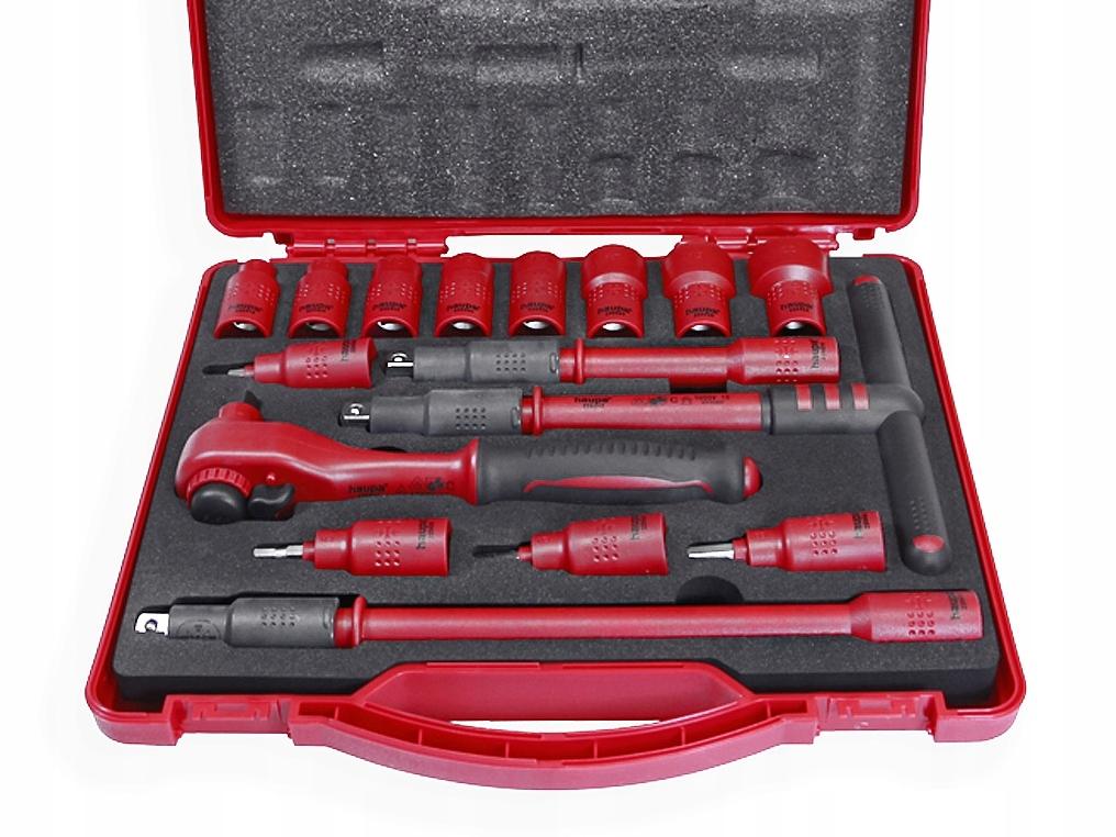Zestaw kluczy nasadowychVDE3/8 eco w walizeczce