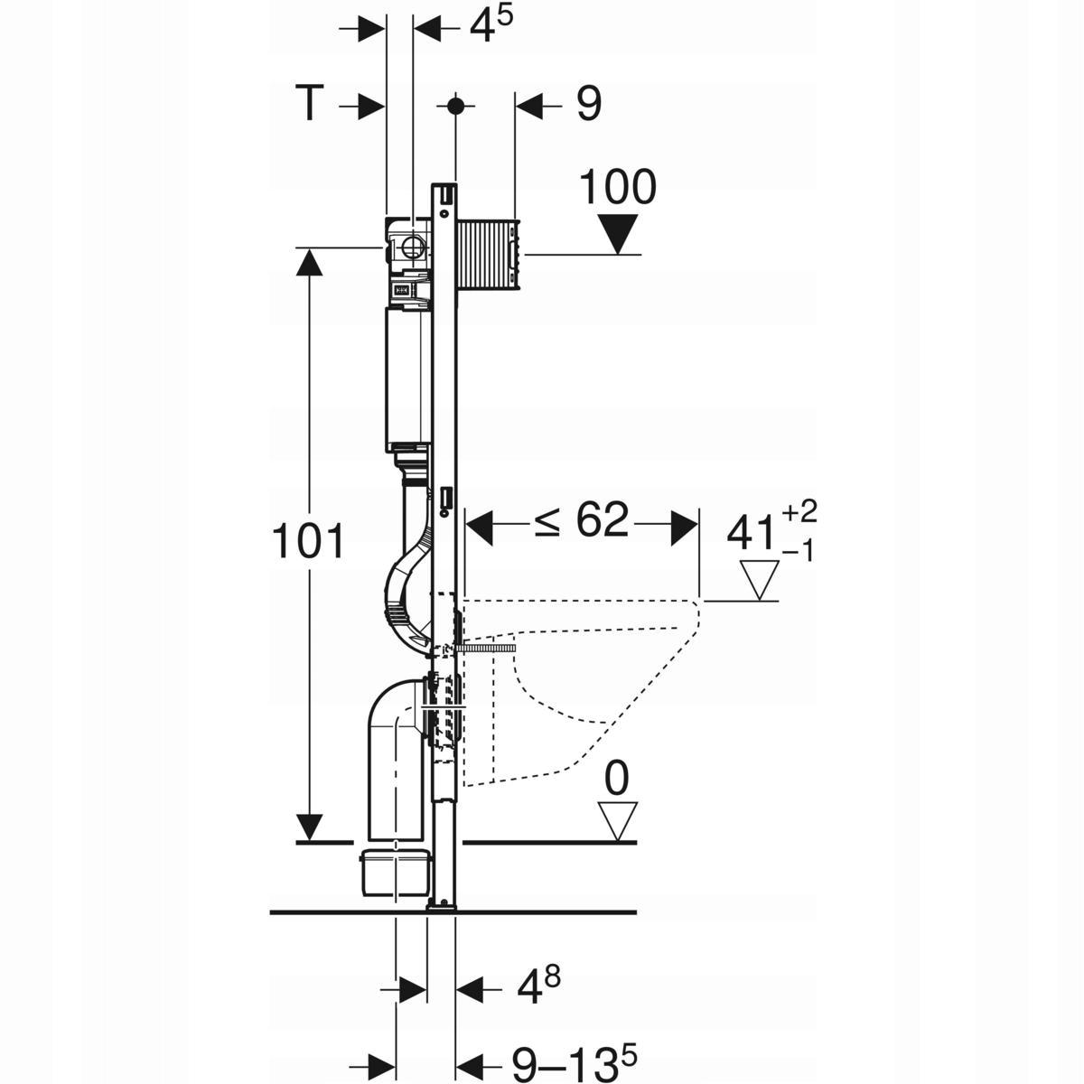 Element montażowy Geberit Duofix OMEGA 112cm 48h