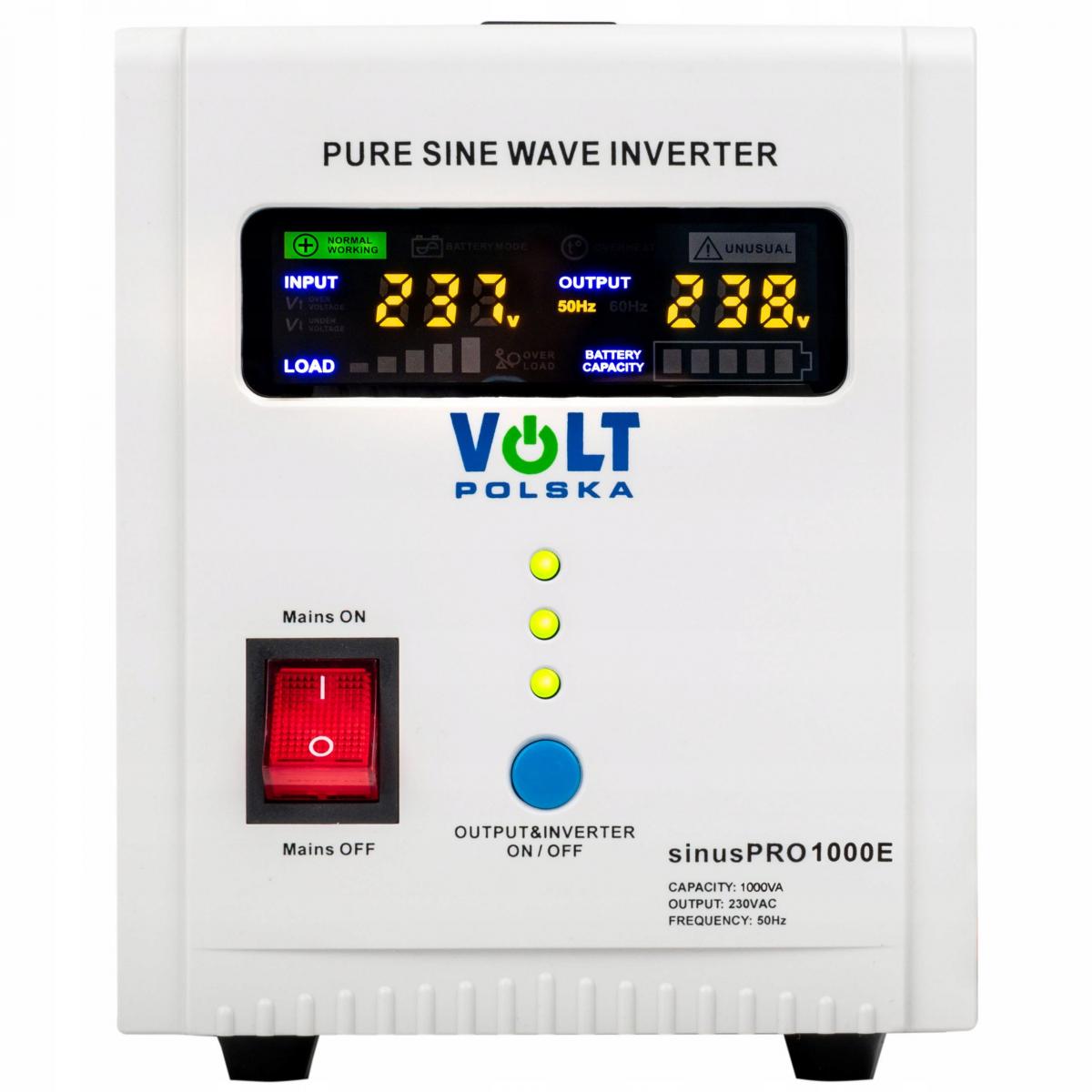 VOLT Zasilacz awaryjny SINUS PRO 1000 E 12/230V (700/1000W)
