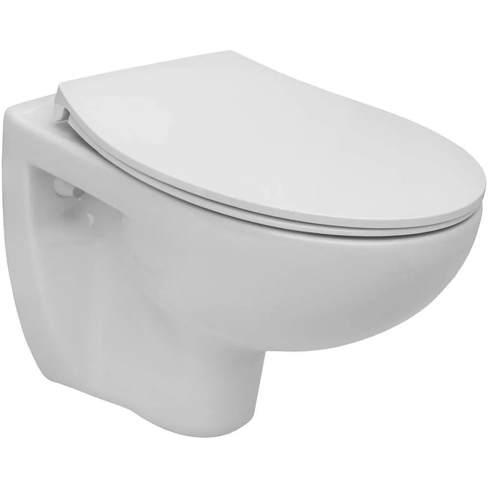 Deska wc slim duroplast wolnoopadająca, łatwy demontaż, zawiasy metalowe (m