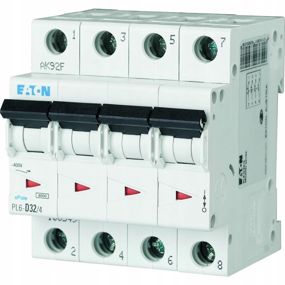 EATON Wyłącznik nadprądowy 6kA PL6-B40/4
