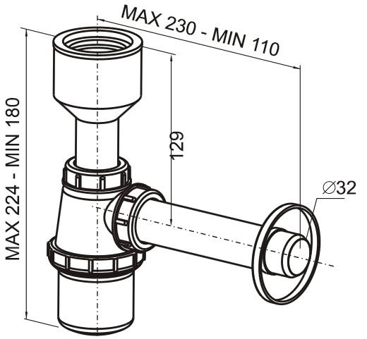 ROCA Pisuar ROCA MINI bez pokrywy 30 x 25 x 42 cm biały