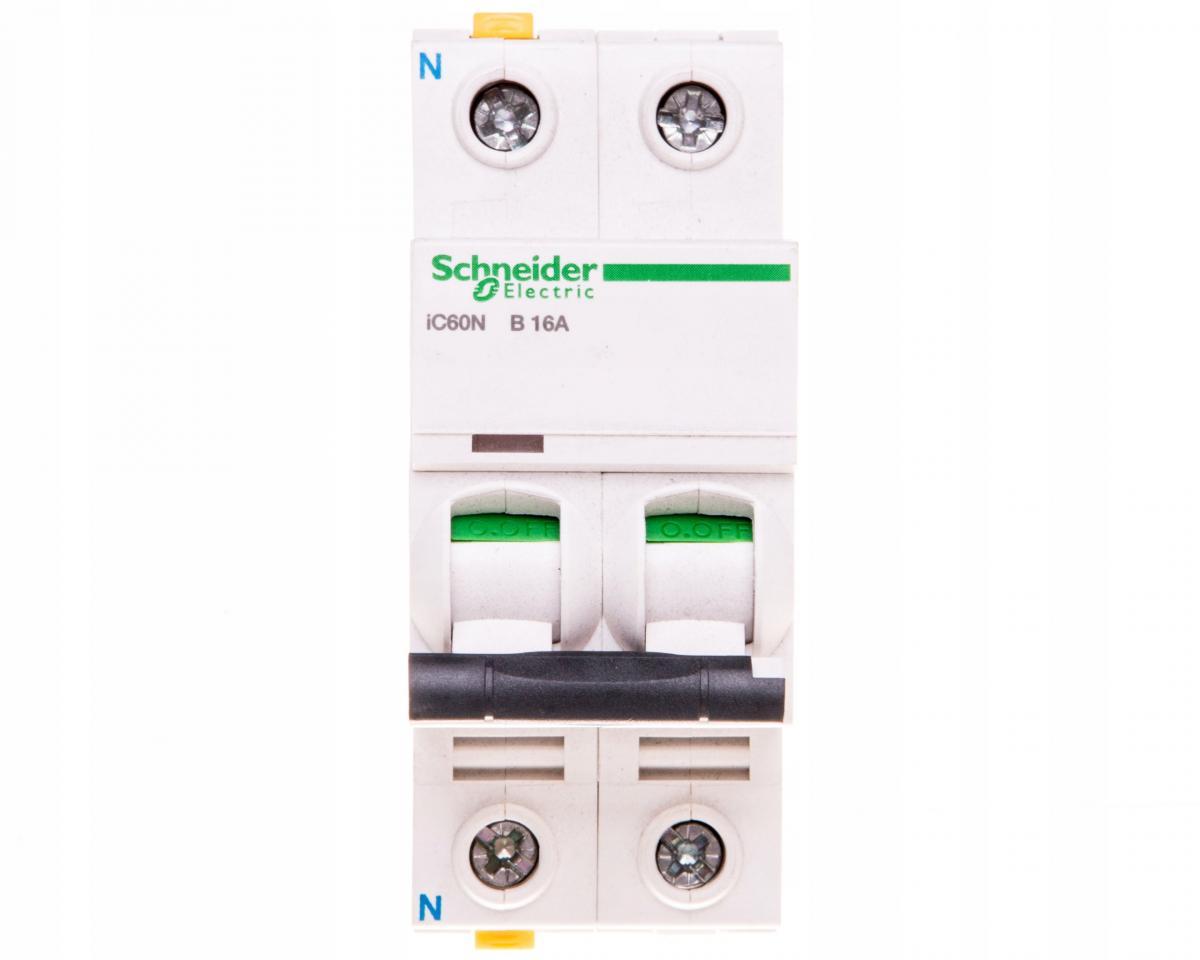 SCHNEIDER ELECTRIC Wyłącznik nadprądowy iC60N-B16-1N B 16A 1N-biegunowy