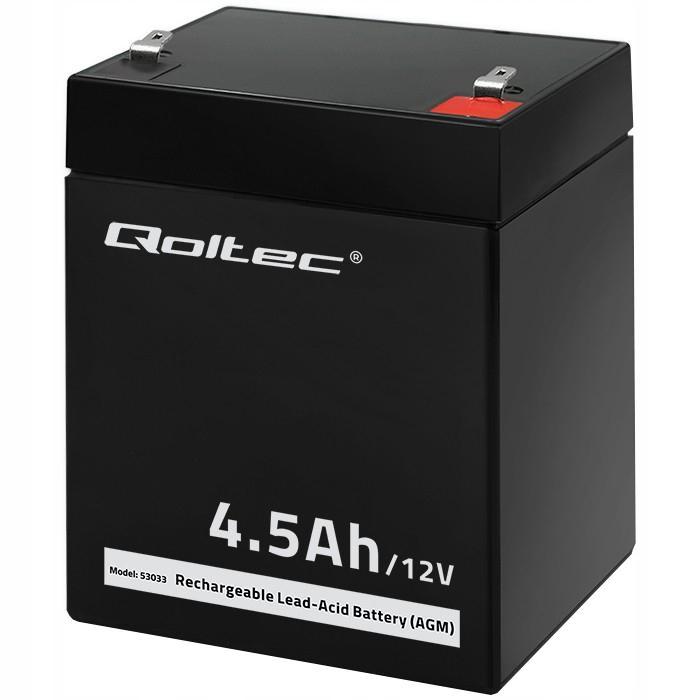 QOLTEC Akumulator AGM 12V 4.5Ah max. 67.5A