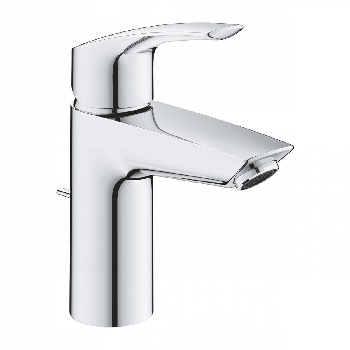 Bateria umywalkowa stojąca GROHE Eurosmart 1-otw. chrom z wyciąganą wylewką