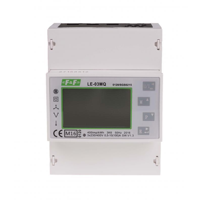 LiczniK energii elektrycznej - trójfazowy RS-485, energia bierna LE-03MQ