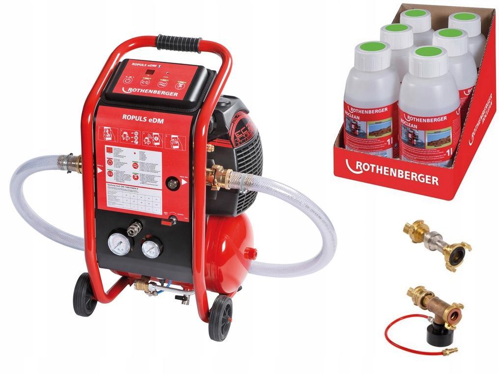 ROTHENBERGER Sprężarka płucząca ROPULS eDM zestaw LUX