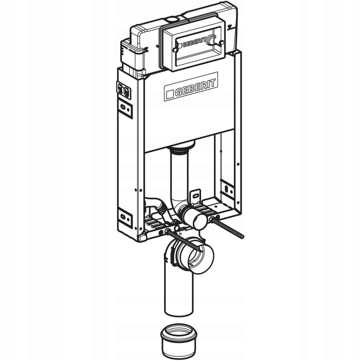 Stelaż podtynkowy Geberit Kombifix Basic DELTA 12cm WC 48h