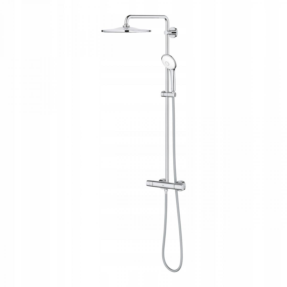 System prysznicowy Euphoria System 260 z termostatem do montażu ściennego,