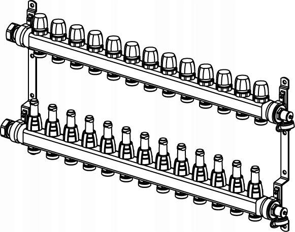 UPONOR Rozdzielacz Vario S FM 13XG3/4 EURO - G1