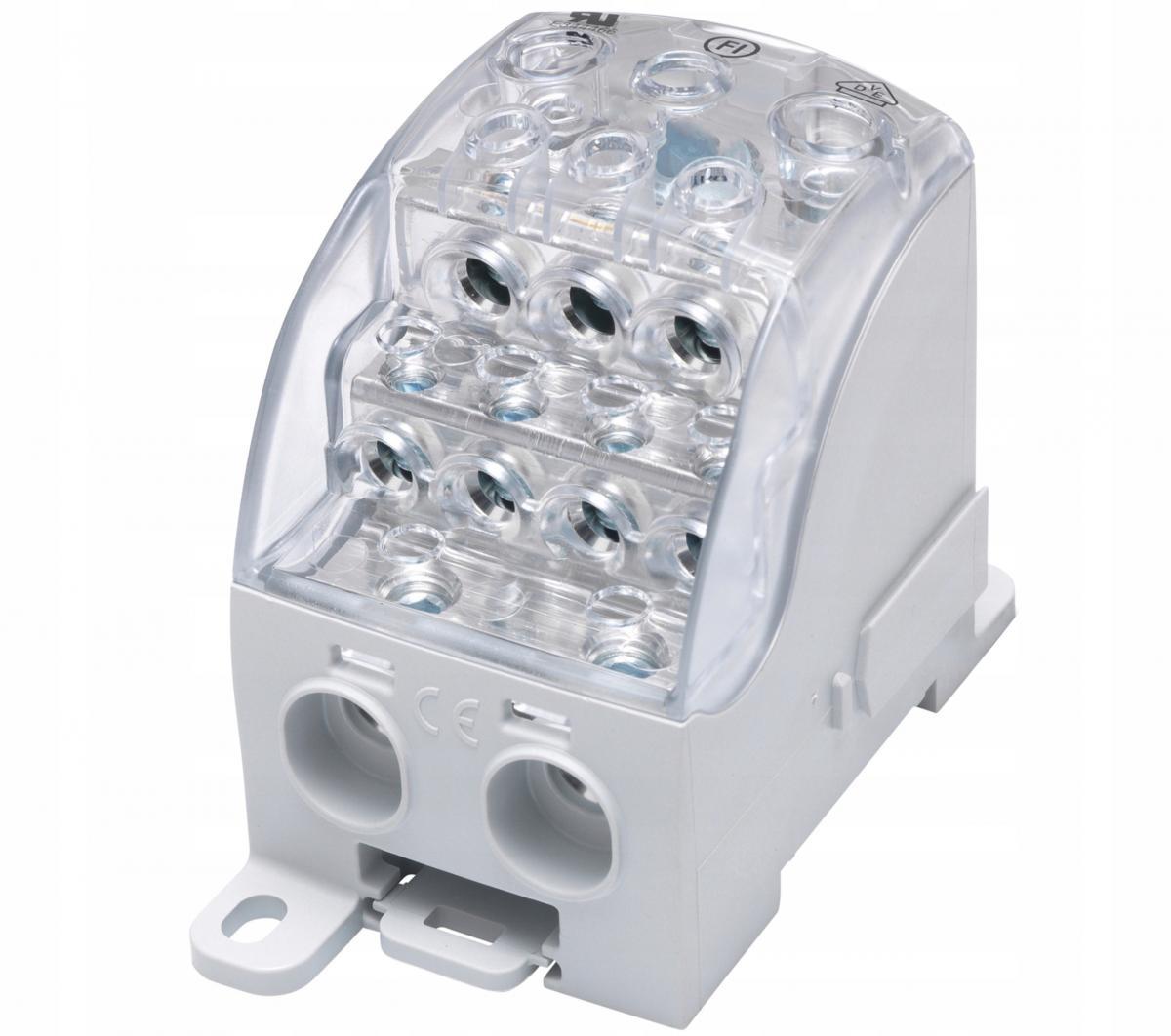 SIMET SUB 400 Blok rozdzielczy - uniwersalny Al/Cu 82080 SIMBLOCK szary