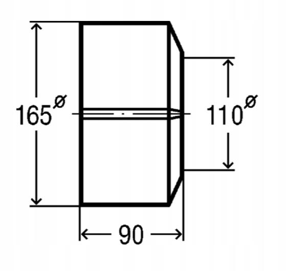 Rozeta 110 dwuczęściowa, tworzywo sztuczne / bialy-alpejski