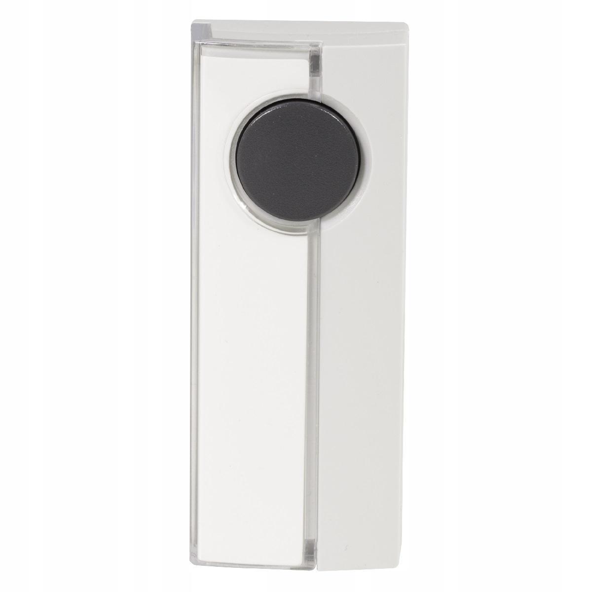 Przycisk bezprzewodowy hermetyczny zasięg 100m, Bulik PDH-227 12V, srebrno-