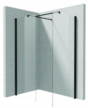 Drzwi prysznicowe systemu Kerria Plus 70 cm - składane Kerria Plus, nero