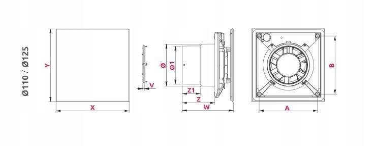 AWENTA Wentylator wyciąg WA100T - timer