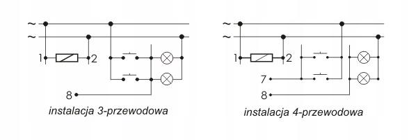 F&F Automat schodowy AS-B24 Un=24V, I=16A , 2 moduły