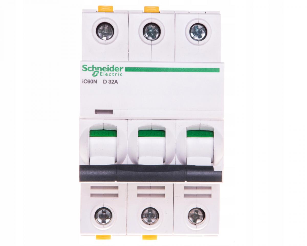 SCHNEIDER ELECTRIC Wyłącznik nadprądowy iC60N-D32-3 D 32A 3-biegunowy
