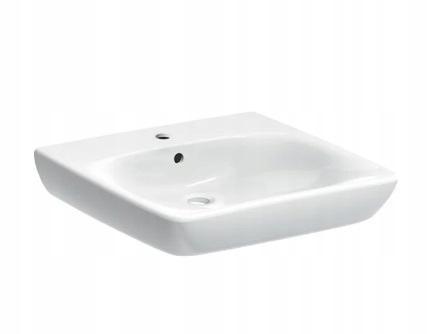 Umywalka Selnova Comfort B55 cm, H15 cm, T55 cm, z przelewem, z otworem na