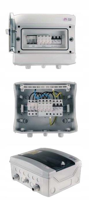 Rozdzielnica natynkowa ECH-12PT 12 modułów drzwi transparentne IP65 1500V D