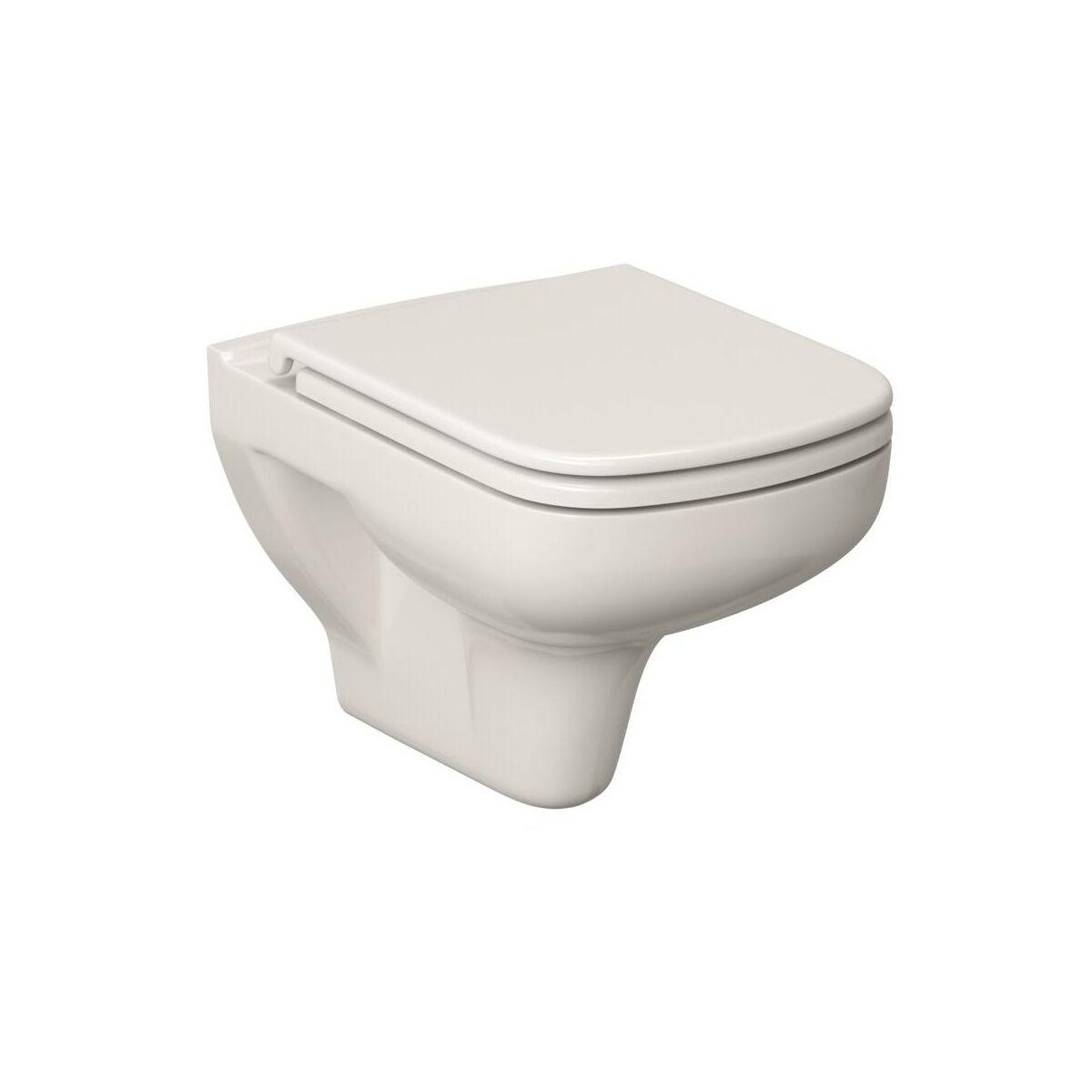 Zestaw 652 Miska zawieszana bezkołnierzowa Colour New CleanOn, deska duropl