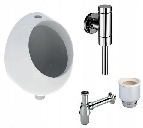 Pisuar Selnova Pico B32.5 cm, H45 cm, T35 cm, dopływ u góry, odpływ w dół
