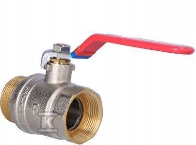 Kurek kulowy nakrętno-wkrętny z dźwignią, 1 1/2, F-Comfort