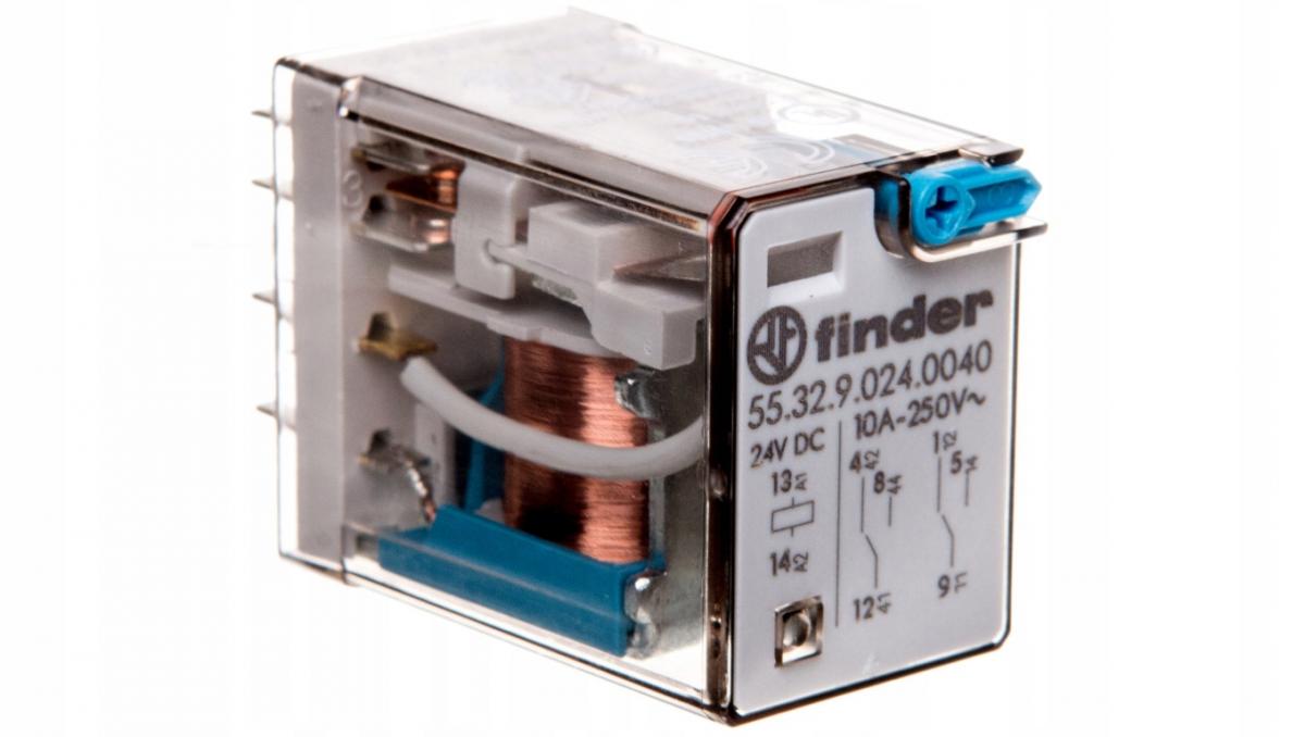 FINDER 55.33.9.024.0010 Przekaźnik 3P 10A 24V DC