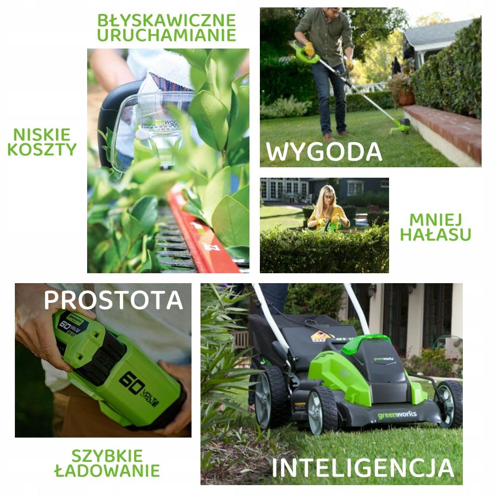 GREENWORKS Pilarka/nożyce do żywopłotu na wysięgniku Greenworks GD40PSH 40V