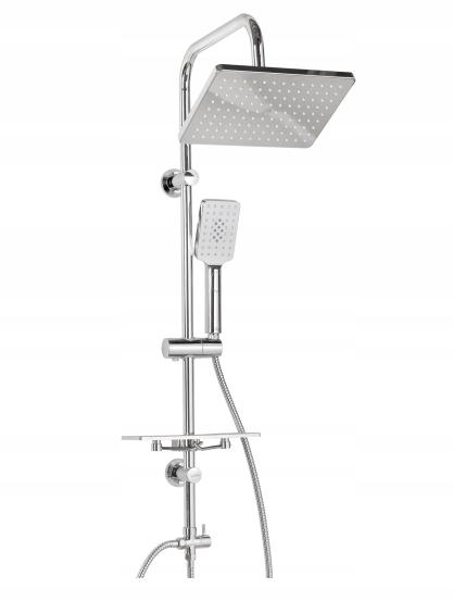 VALVEX Bateria wannowa Loft ścienna dwuotworowa chrom