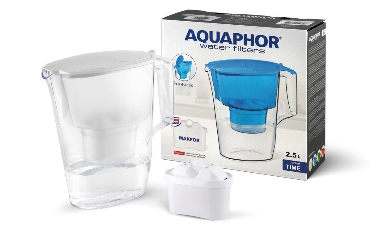AQUAPHOR Dzbanek Time 1,5 l + wkład Maxfor +, kolor biały