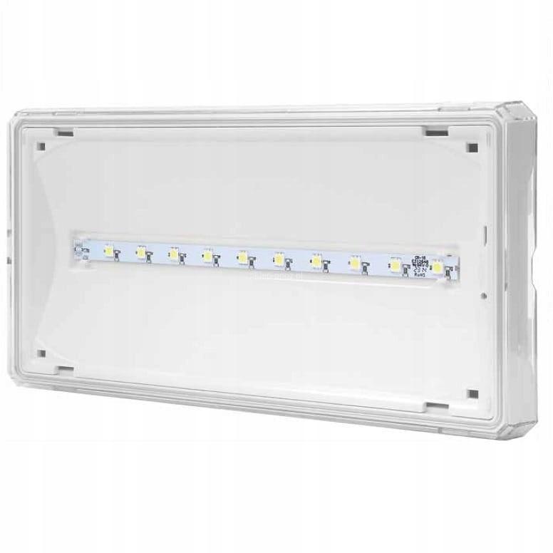 Oprawa awaryjna EXIT M LED IP65 1W 1h dwuzadaniowa AT biała ETE/1W/C/1/SA/A