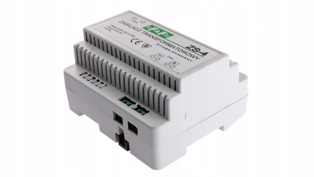 Zasilacz transformatorowy ZS-4, napięcie wejściowe 230V AC, napięcie wyjści