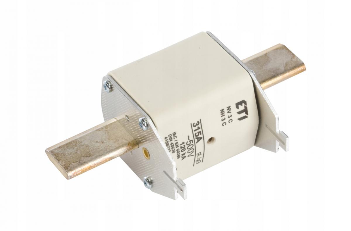 ETI Wkładka topikowa przemysłowa zwłoczna KOMBI NH3C gG 315A/500V