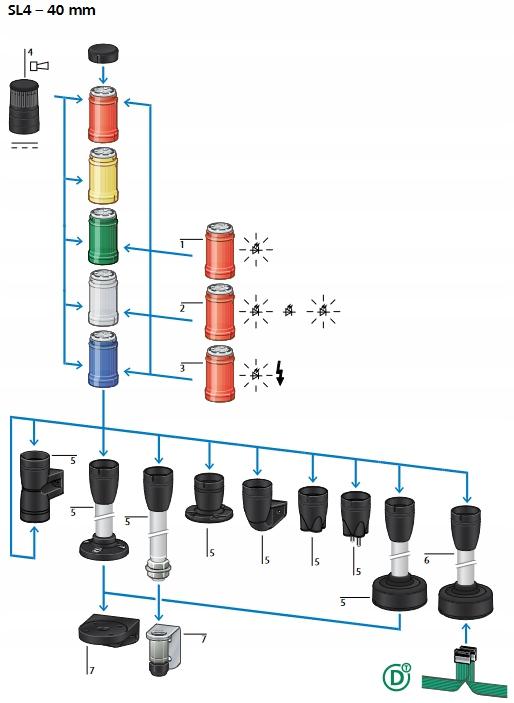 EATON Moduł SL7-AP24 akustyczny 24VAC/DC-sygnał ciągły/przerywany