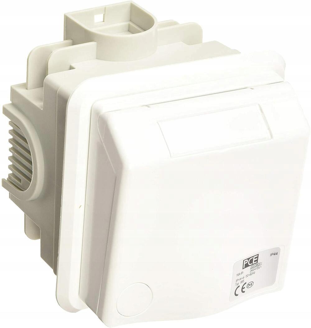 Gniazdo podtynkowe przelotowe zabudowane seria Design 16A 3P+Z+N 400V IP44