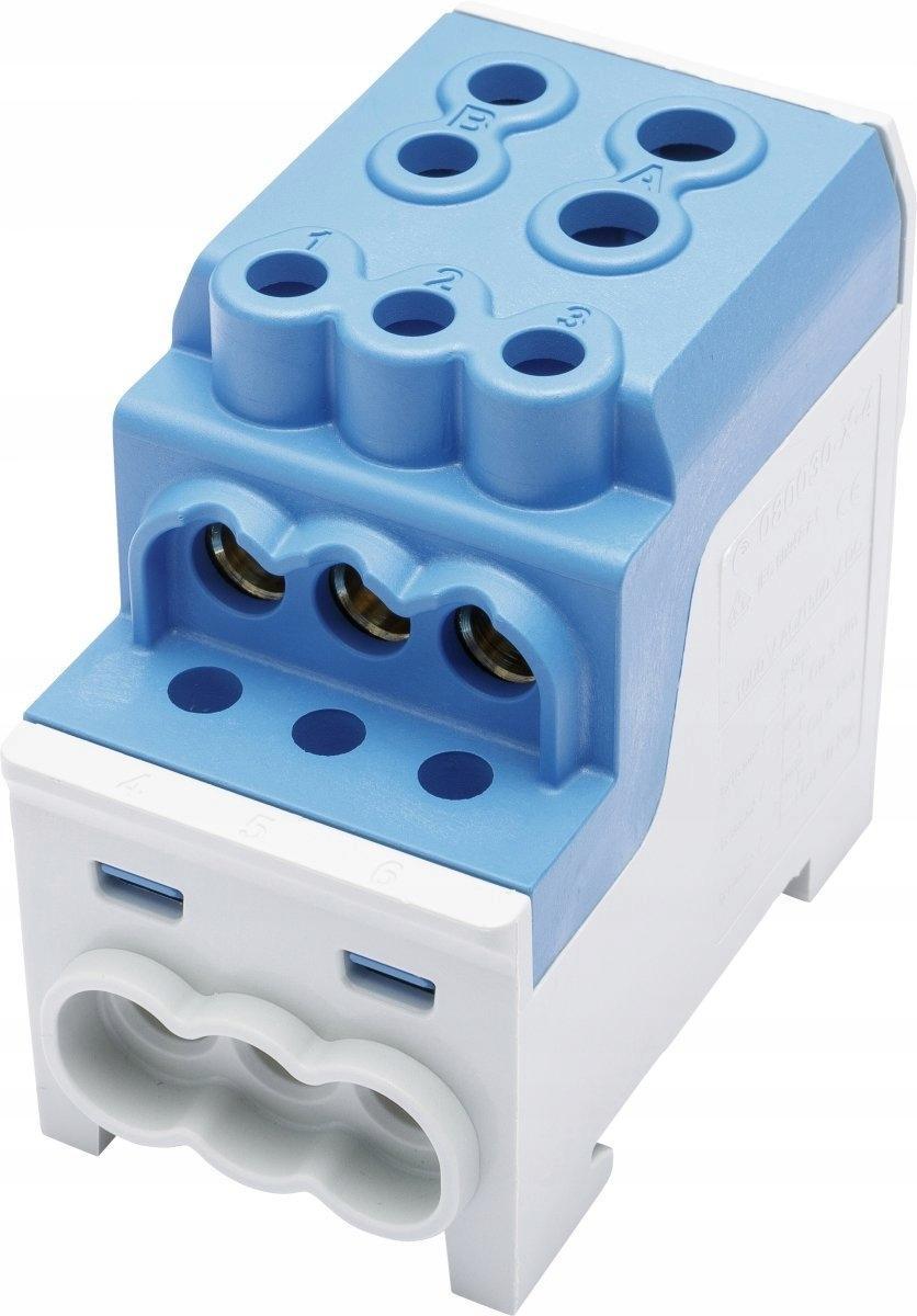 SDB 200 Blok rozdzielczy - dystrybucyjny Al/Cu 80030 SIMBLOCK niebieski