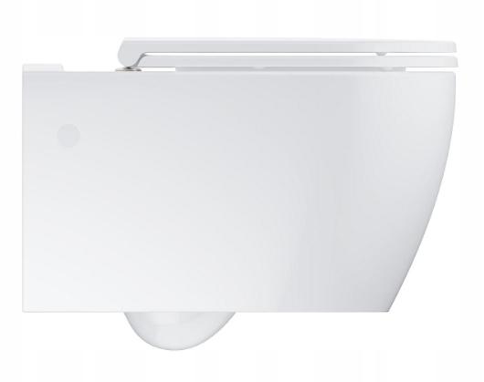 GROHE Miska WC wisząca Bau Ceramika, z deską wolnoopadającą, odpływ poziomy
