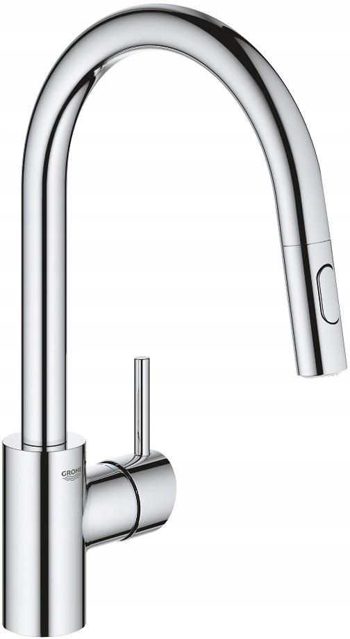 Bateria kuchenna stojąca wys GROHE Eurosmart Cosmopolitan mosiężna chrom