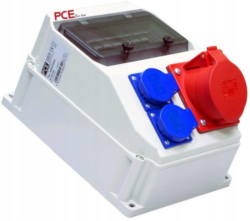 PCE Rozdzielnica stacjonarna typ LUBLIN 9M 32/5 2GS 230V IP54 ECOline